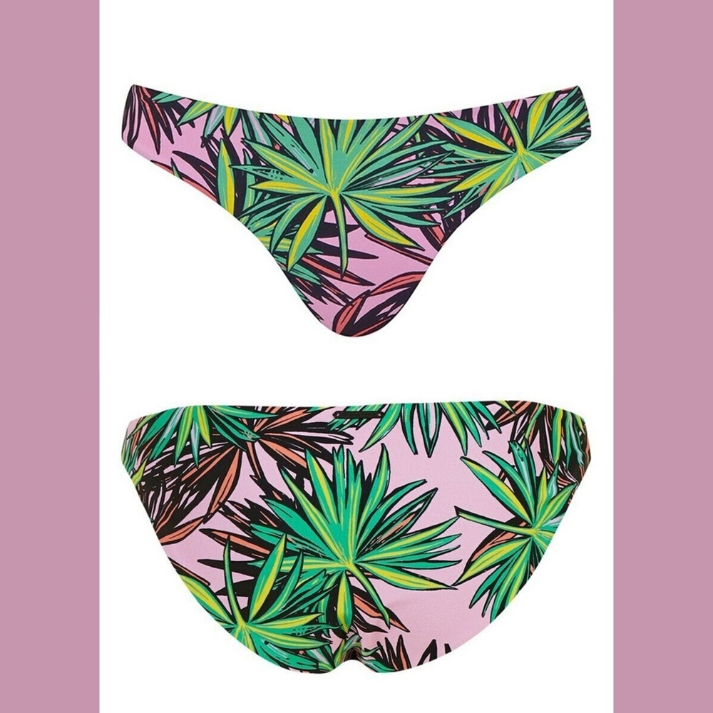 NWT Topshop w/Kendal & Klylie Palm Print Bikini Bottoms‎ [SZ 10 US]